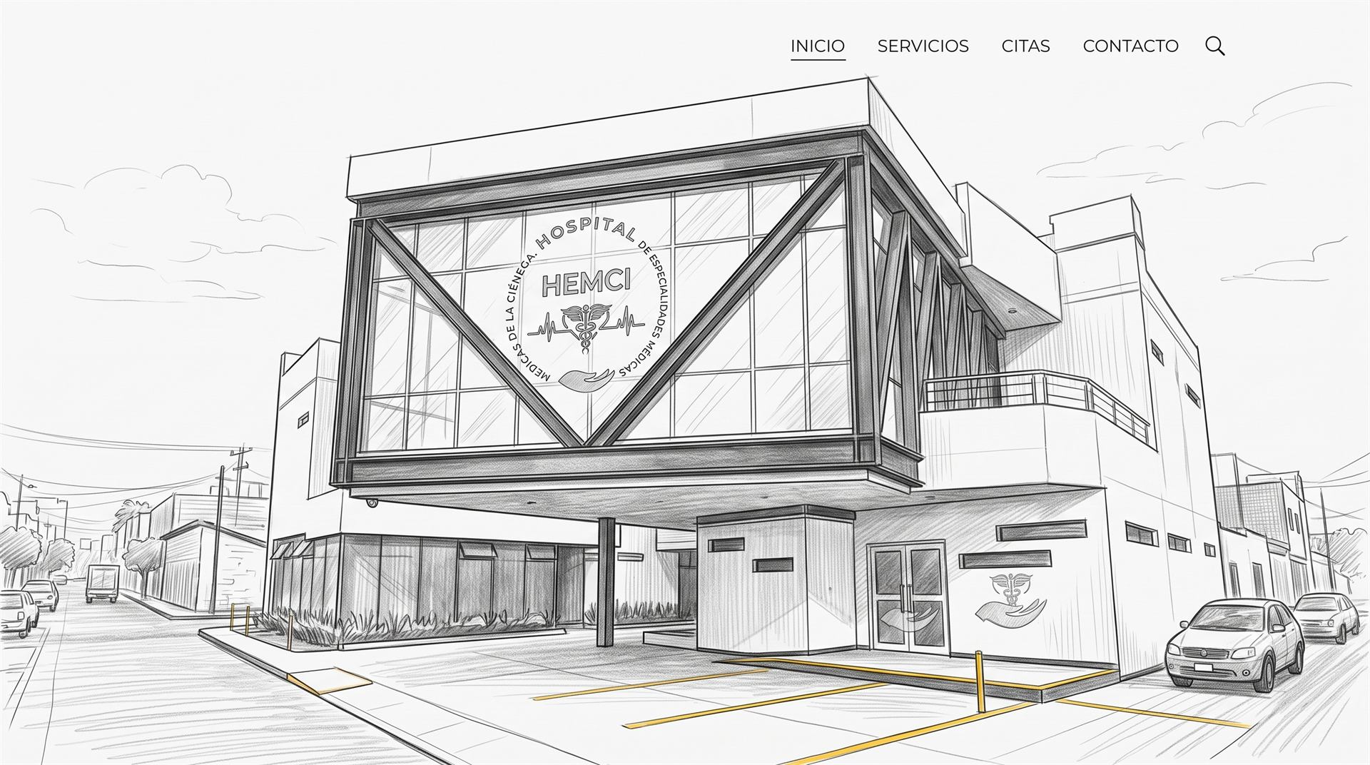 Fachada del Hospital de Especialidades Médicas de la Ciénega, HEMCI